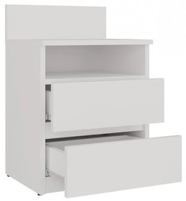 Drohmo M1 éjjeliszekrény, 40x59x32 cm, matt fehér