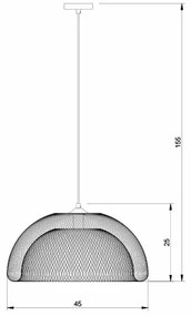 Lucide 78387/01/30 - Csillár zsinóron MESH 1xE27/60W/230V