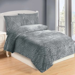 Dolce szürke mikroplüss lapok 200x140cm+90x70cm TiaHome