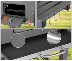 Masszív családi kerti grill