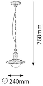 Rabalux 8740 - Kültéri lámpa OSLO 1xE27/60W