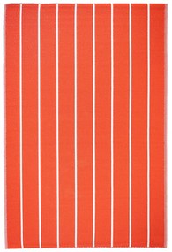 Csíkos kültéri szőnyeg, 120 x 180 cm, piros