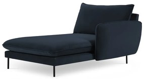 Sötétkék bársony heverő (jobb oldali) Vienna – Cosmopolitan Design
