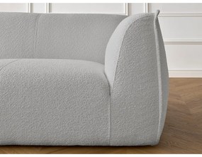 Világosszürke buklé kanapé 242 cm Giorgia – Bobochic Paris