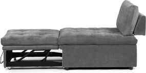 Rozkládací křeslo, šedá, látka, ASB-C3410 GREY2