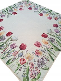 Abrosz 100x100 cm-es gobelin tulipán mintás szalvéta Különböző Mintákkal, virágokkal