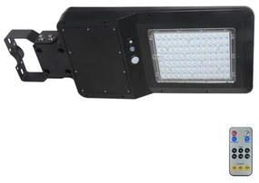 V-Tac LED napelemes utcai lámpa érzékelővel LED/40W/9,6V IP65 6000K + + távirányító VT1294