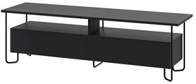 Fekete TV-állvány 150x45 cm Dilly – Marckeric