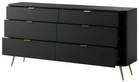 Komód Ovenia O4  (fekete). 1099602