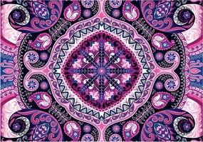 Fotótapéta flizelina Mandala Paisley Színek szimfóniája a falon 400x280 +ragasztó