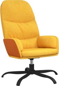 vidaXL mustársárga szövet pihenőszék