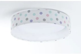 LED mennyezeti lámpa GALAXY KIDS LED/24W/230V színes pöttyökkel