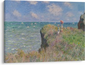 Kép - Claude Monet, Cliff Walk at Pourville, reprodukciók (70x50 cm)