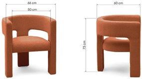 Narancssárga design fotel ALPAH B