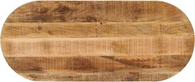 vidaXL tömör nyers mangófa ovális asztallap 90 x 40 x 3,8 cm