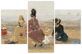 Kép - Eugène Boudin, On the Beach, Trouville, reprodukciók (90x60 cm)