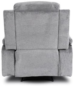 Elektromosan Vezérelhető Masszázsfunkciós Relaxfotel Sötétszürke Szövet Kárpittal. BOX 2