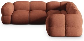 Téglavörös sarokkanapé Loretto – Cosmopolitan Design