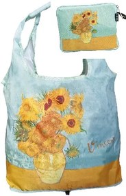 Táska a táskában, polyester,42x48cm,Van Gogh:Sunflowers, összehajtva 16x13cm