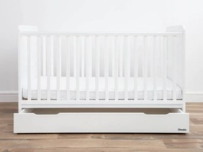 WO 2az1-ben Classic Cot Bed kiságy 140x70 Tároló fiók: Tároló fiók nélkül