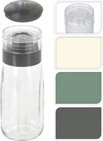 Kézi borsdaráló üveg különböző színekben 300ml 6x16cm 1db