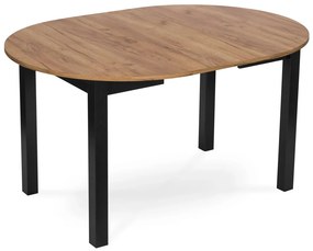 Bővíthető étkezőasztal 102–142 cm Craft tölgy / fekete színkombinációban – HARRY – ME-B-HARRY-DC-CZ-S