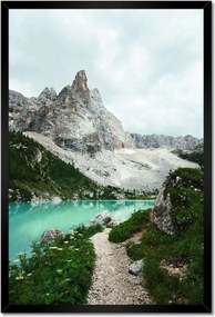 Poszterek keretben 40x60 Türkiz víz a hegyekben