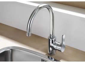 Roca A5A8409C00 - L20 mosogató csaptelep, 32,5 cm, fényes króm