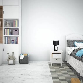 Asztali lámpa 1xE27/60W/230V 45 cm fekete/fehér