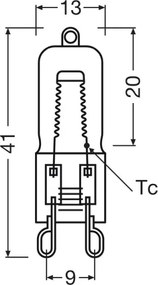 10 darabos csomag HALOPIN G9 sütőizzók 40W/230V 2700K - Osram