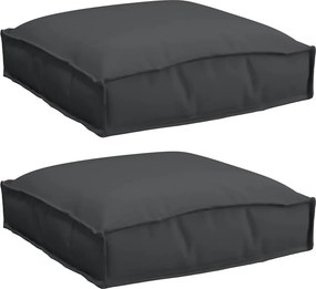 vidaXL Párna 2 pcs Fekete 40 x 40 x 8 cm Oxford Szövet