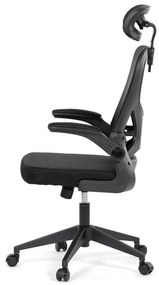 Irodai forgószék hintamechanikával, fekete kárpittal. KA-K2021 BK