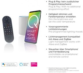 Paul Neuhaus 8007-70-LED Q-PIATO LED/35W/230V 2700-5000K állítható fényű lámpa+D