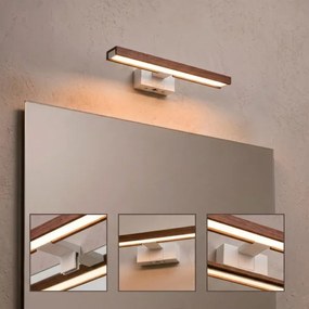 Brilagi - LED fürdőszobai tükörvilágítás 3 az 1-ben WOODY MIRROR LED/8W/230V IP44 fehér/tölgy cseresznye