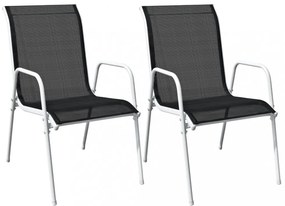 3 darabos fekete acél bisztrószett