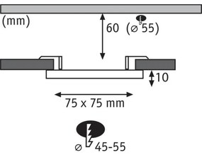 Paulmann 92390 - LED/4,5W IP44 Fürdőszobai beépíthetó lámpa VARIFIT 230V