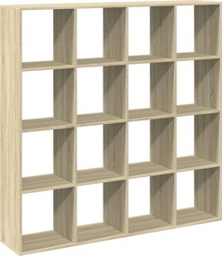 vidaXL sonoma tölgyszínű szerelt fa könyvszekrény 137,5 x 29 x 137,5cm