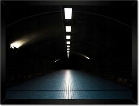 Poszterek keretben 40x30 Út Alagút Lámpák