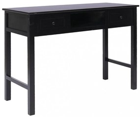 fekete tömör császárfa íróasztal 108 x 45 x 76 cm