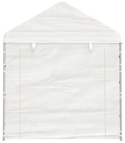vidaXL fehér polietilén pavilon tetővel 13,38 x 2,28 x 2,69 m