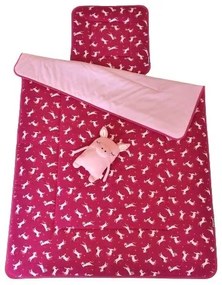 Gyerek-Ovis paplan szett 100 X 135 pink