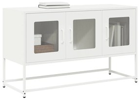 fehér hidegen hengerelt acél TV-szekrény 100,5x39x60,5 cm