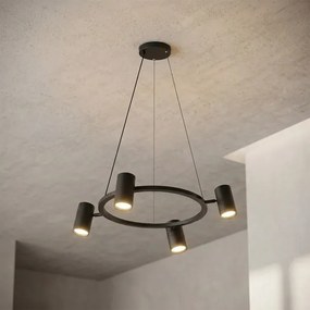 Brilagi - LED RGBW dimmelhető, kábelen függesztett csillár SELE 4xGU10/6,5W/230V fekete