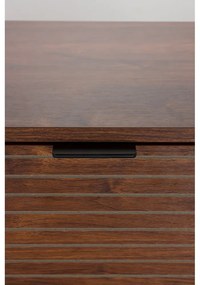 Barna szekrény diófa dekorral 80x130x40 cm Stripes – White Label