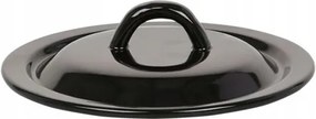 Zománcozott fedő edényhez klasszikus fekete 14cm 1db