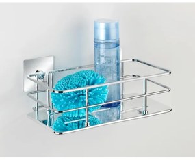 WENKO 23854800-polc TURBO-LOC QUADRO ED. 24x14,5 cm rozsdamentes acél/fényes króm