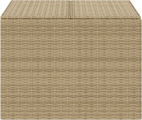 vidaXL vegyes bézs polyrattan kerti tárolóláda 291 L