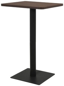 sötétbarna bisztróasztal 78,5 x 78,5 x 107 cm