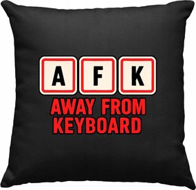 Afk gamer párna, fekete