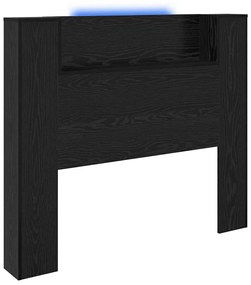 Fejtámla polcokkal Fekete tölgy 120 x 15 x 103,5 cm Faanyag